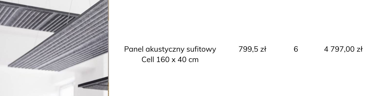 panele wiszące Cell