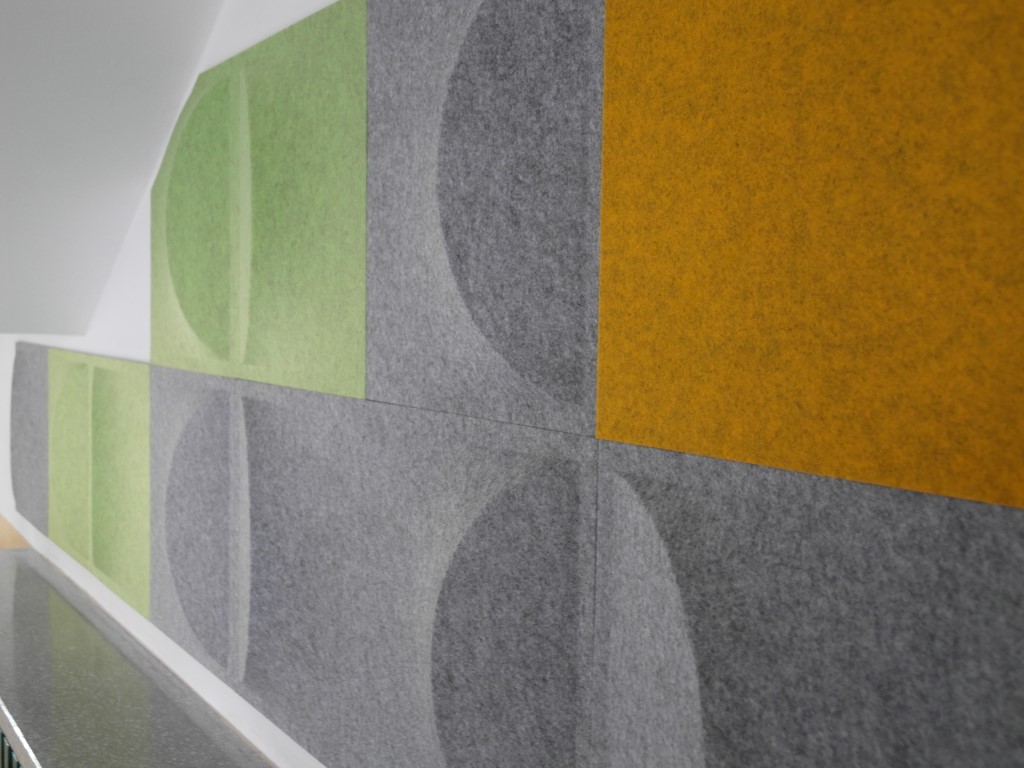 szkolne panele akustyczne - detal