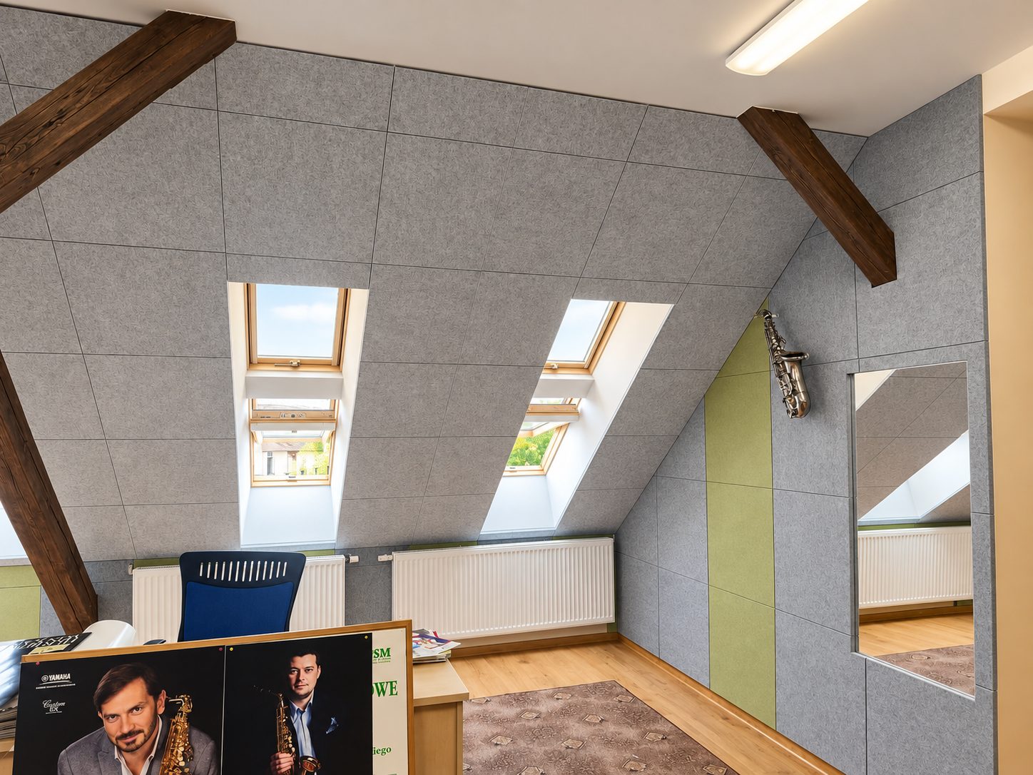 Adaptacja akustyczna sali w szkole muzycznej w Krośnie Odrzańskim