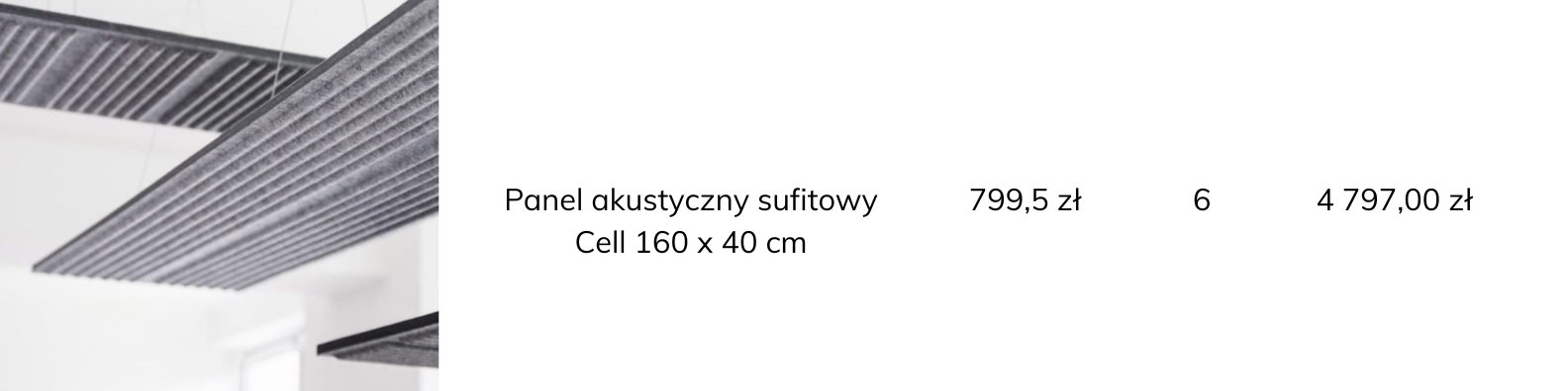 sufitowe panele akustyczne